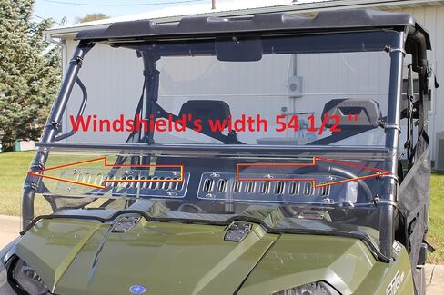 Compatible with Polaris Ranger 800 Fullsize Round Cage 2009-2014 Vented Windshield in Saudi Arabia