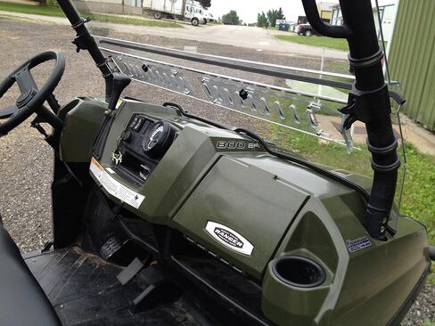 Compatible with Polaris Ranger 800 Fullsize Round Cage 2009-2014 Vented Windshield in Saudi Arabia
