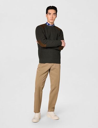 Brooks Brothers Men's Lambswool English Rib Crew Neck Sweater in Saudi Arabia