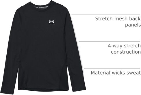 Under Armour Boys' ColdGear Long Sleeve T-Shirt in Kuwait