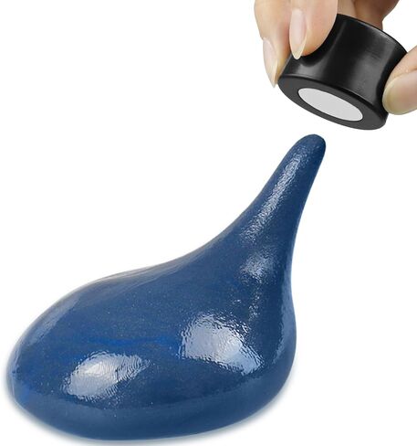 Magnetic Slime Putty, Magnetic Space Putty Slime with Upgraded Magnet Toys for Kids Adults, Fidget Toy Stress Reliever Puddy for Christmas Birthday Gifts Stocking Stuffers (2 Pack, Blue&Black) in Kuwait