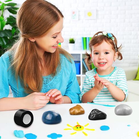 Magnetic Slime Putty, Magnetic Space Putty Slime with Upgraded Magnet Toys for Kids Adults, Fidget Toy Stress Reliever Puddy for Christmas Birthday Gifts Stocking Stuffers (2 Pack, Blue&Black) in Kuwait