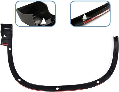 G-PLUS Fender Flares، متوافق مع 2012-2017 Volkswagen Tiguan، واقي غطاء العجلة الأسود طراز OE (1 × أمامي يسار) in Kuwait