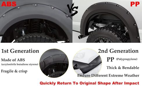 G-PLUS Fender Flares، متوافق مع 2012-2017 Volkswagen Tiguan، واقي غطاء العجلة الأسود طراز OE (1 × أمامي يسار) in Kuwait