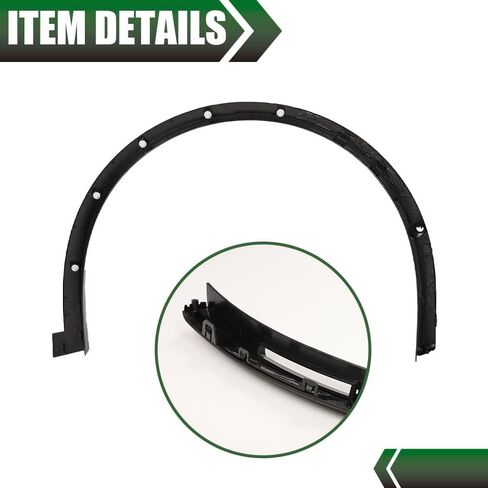 LQI Fender Flares 4PCS Compatible with Tesla Model Y 2020-2024 Wide Body, 0.57" Wider Front and 0.6" Wider Rear Fender Wheel Opening Molding Guardabarros White, Factory Style in Saudi Arabia