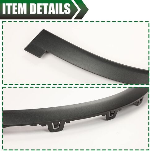 LQI Fender Flares 4PCS Compatible with Tesla Model Y 2020-2024 Wide Body, 0.57" Wider Front and 0.6" Wider Rear Fender Wheel Opening Molding Guardabarros White, Factory Style in Saudi Arabia