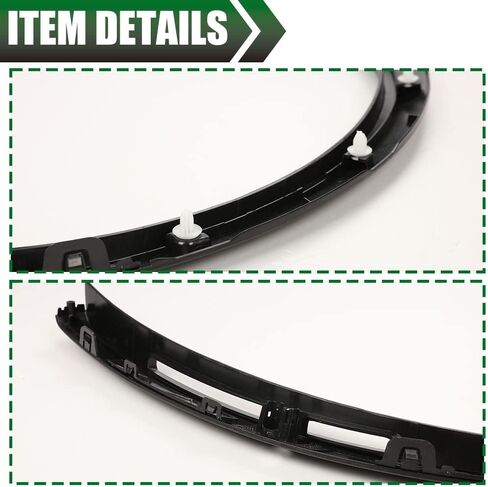 LQI Fender Flares 4PCS Compatible with Tesla Model Y 2020-2024 Wide Body, 0.57" Wider Front and 0.6" Wider Rear Fender Wheel Opening Molding Guardabarros White, Factory Style in Saudi Arabia