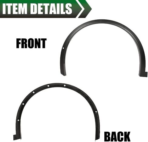 LQI Fender Flares 4PCS Compatible with Tesla Model Y 2020-2024 Wide Body, 0.57" Wider Front and 0.6" Wider Rear Fender Wheel Opening Molding Guardabarros White, Factory Style in Saudi Arabia