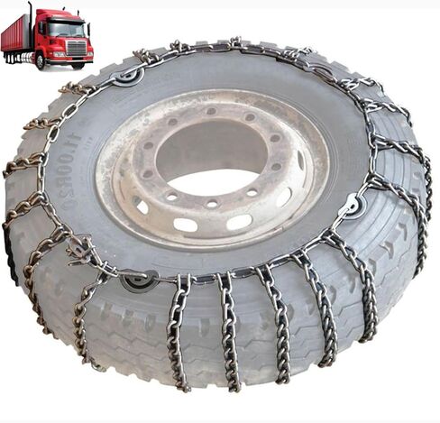 9mm Set of 2 Heavy Duty Snow Chains for Suvs and Cars Skid Traction Chains High Strength Manganese Emergency Use for Tire Reliable in Sandy road 11.00-20 2pcs 6.00-14 in Saudi Arabia