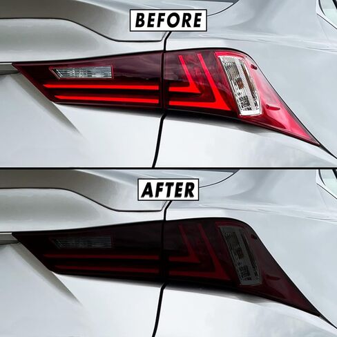 SlickMod PreCut Vinyl Smoke Tint for 2014-2016 Lexus is Tail Light & Reflector (2. Taillight Cutout, 20% Dark Smoke) in Saudi Arabia