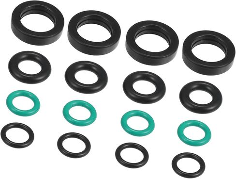 Fuel Injector O Rings Seals Fuel Injector Repair Kit for Honda Accord Civic 1988-2002 Rubber Black (Set of 4) Automotive Parts in Saudi Arabia
