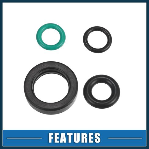 Fuel Injector O Rings Seals Fuel Injector Repair Kit for Honda Accord Civic 1988-2002 Rubber Black (Set of 4) Automotive Parts in Saudi Arabia
