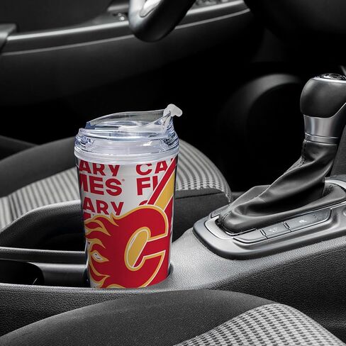 Rico Industries NHL Hockey Florida Panthers 2024 Stanley Cup Champions 24oz Acrylic Tumbler with Hinged Lid, Officially Licensed Double Wall Tumbler with Straw in Saudi Arabia