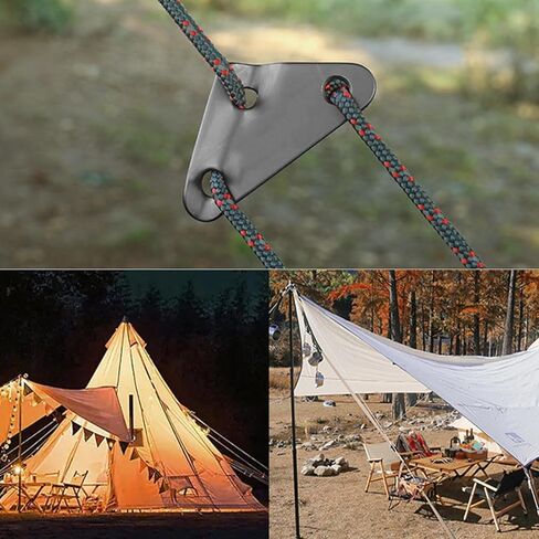 Rope Tightener - Guyline Cord Adjusters Guyline Tensioner Rope Tightener | 3-Hole Paracord Tensioner Outdoor Tent Camping Hiking Accessories, Wind Buckles in Saudi Arabia