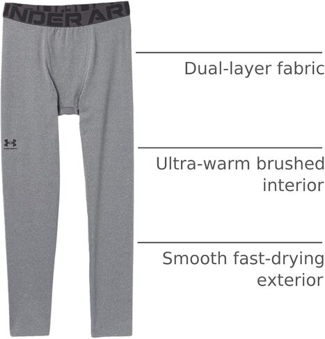 Under Armour Boys' ColdGear Baselayer Leggings in Kuwait