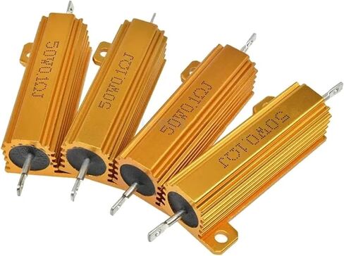 RX24 50W Aluminum Power Metal Shell Case Wirewound Resistor 3.3 4 4.7 5 6 7 8 9 10 12 15 18 20 22 25 30 33 40 47 50 51 60 R Ohm(RX24 50W 12K 1pcs) in Saudi Arabia
