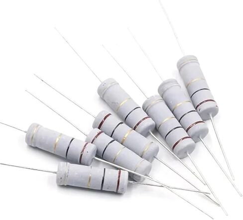 10pcs 5W Metal oxide film Resistor 5% 1R ~ 10M 100R 220R 330R 1K 2.2K 3.3K 4.7K 10K 22K 47K 100K 1M 100 220 330 ohm Carbon Film(0.56R) in Saudi Arabia