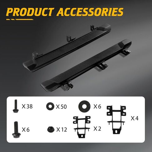 Running Boards Fit for Ford Explorer Base ST XLT Limited Platinum ST-Line Timberline 2020-2025, Aluminium Anti-Slip Side Steps Bars Nerf Bar Pedal Step (Pair) in Saudi Arabia