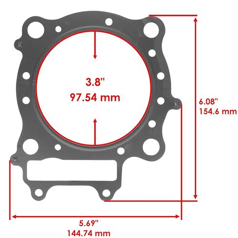 حشية رأس اسطوانة كالتريك متوافقة مع Honda CRF450R CRF 450R 2007-2008 in Saudi Arabia