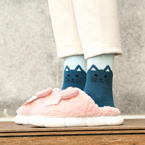 جوارب صوف من بريميلو - جوارب صوف دافئة للنساء، جوارب شتوية للنساء، جوارب شتوية سميكة محبوكة، جوارب مريحة هدايا للنساء in Kuwait