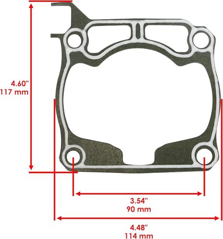 حشية رأس اسطوانة كالتريك متوافقة مع Yamaha YZ125 05-2021 / YZ125X 20-2022 1C3-11351-00-00 in Saudi Arabia
