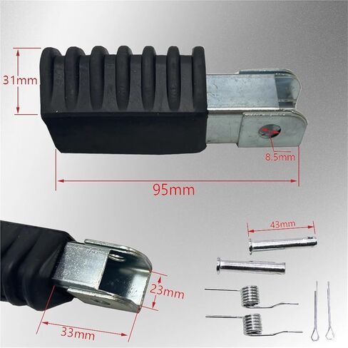 دراجة نارية القدم الراحة دواسة أوتاد اليسار الأيمن مسند القدم Footpeg Footpegs لياماها ل PW50 ل PW80 ل PW 50 80 الترابية حفرة لملحقات ATV in Kuwait