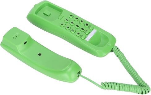 Bewinner Mini Landline Phone, Compact Landline Telephone with Mute, Pulse Dialing, Anti Interference Thunder, Desk Wall Convertible, Ideal for Office Home Hotel (Blue) in Saudi Arabia