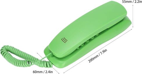 Bewinner Mini Landline Phone, Compact Landline Telephone with Mute, Pulse Dialing, Anti Interference Thunder, Desk Wall Convertible, Ideal for Office Home Hotel (Blue) in Saudi Arabia