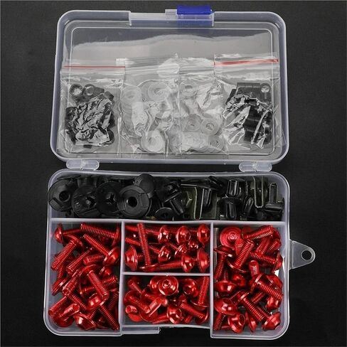 Bodywork Screws Motorcycle Fairing Bolts Screws Bolt For CFMOTO For CF MOTO 250SR 450SR 450SS 250CL-X 700CLX ADV SPORT 700CL-X Kit Body Nuts Accessories(Black) in Saudi Arabia