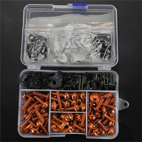 Bodywork Screws Motorcycle Fairing Bolts Screws Bolt For CFMOTO For CF MOTO 250SR 450SR 450SS 250CL-X 700CLX ADV SPORT 700CL-X Kit Body Nuts Accessories(Black) in Saudi Arabia