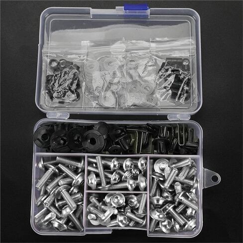 Bodywork Screws Motorcycle Fairing Bolts Screws Bolt For CFMOTO For CF MOTO 250SR 450SR 450SS 250CL-X 700CLX ADV SPORT 700CL-X Kit Body Nuts Accessories(Black) in Saudi Arabia