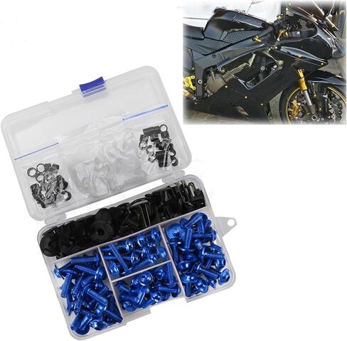 Bodywork Screws Motorcycle Fairing Bolts Screws Bolt For CFMOTO For CF MOTO 250SR 450SR 450SS 250CL-X 700CLX ADV SPORT 700CL-X Kit Body Nuts Accessories(Black) in Saudi Arabia