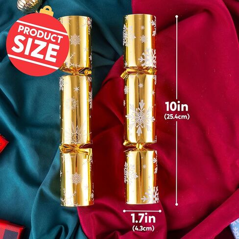 JOYIN 12 pcs Christmas No-Snap Party Favor, Xmas Nutcracker Design Funny Gifts for Kids Includes Party Hat, Jokes & Gifts, Christmas Table Decorations for Dinner Traditions Party Supplies in Saudi Arabia