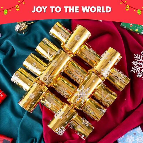 JOYIN 12 pcs Christmas No-Snap Party Favor, Xmas Nutcracker Design Funny Gifts for Kids Includes Party Hat, Jokes & Gifts, Christmas Table Decorations for Dinner Traditions Party Supplies in Saudi Arabia