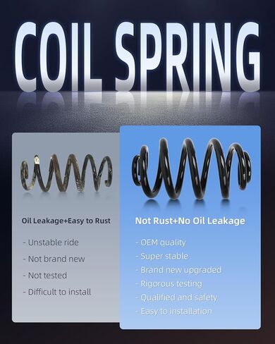 ECCPP Coil Springs Suspension Coil Spring Set for 2004-2010 for BMW X3 Coil Springs for RJ6641 2PCS Rear Coil Springs in Saudi Arabia