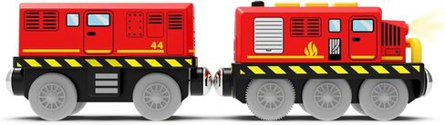 Motorized Toy Train for Wooden Tracks,Battery Operated Locomotive Train with Magnetic Connection Compatible with Thomas, Brio Accessories Toys for Boys Age 3 and Up in Saudi Arabia