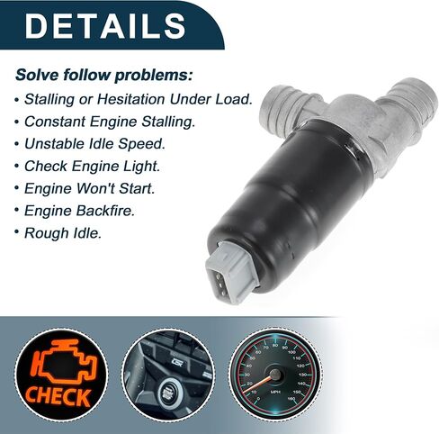 Car Idle Air Control Valve for BMW 528e 1987-1988 for BMW 535i 1985-1993 Replace No.13411286065 IACV Idle Valve Idle Air Control Valve in Saudi Arabia
