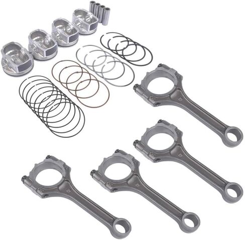 AP02 Connecting Rod and Piston Kit Compatible with Accent Rio EX LX SX Soul 2010 2011 2012 2013 2014 2015 2016 2017 2018 Models in Saudi Arabia