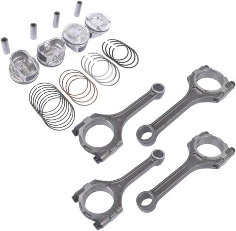 AP02 Connecting Rod and Piston Kit Compatible with Accent Rio EX LX SX Soul 2010 2011 2012 2013 2014 2015 2016 2017 2018 Models in Saudi Arabia