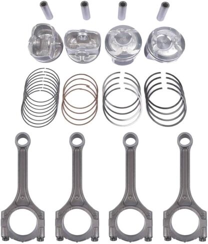 AP02 Connecting Rod and Piston Kit Compatible with Accent Rio EX LX SX Soul 2010 2011 2012 2013 2014 2015 2016 2017 2018 Models in Saudi Arabia