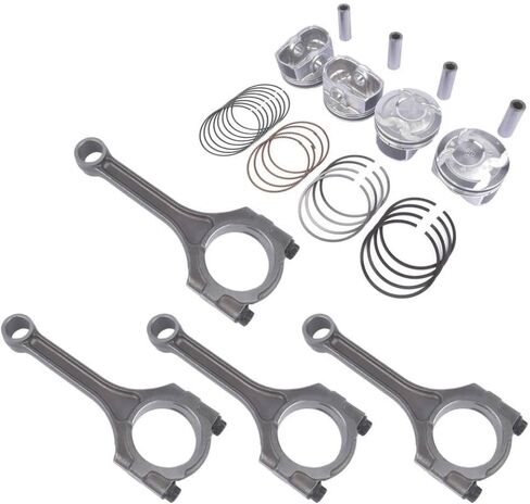 AP02 Connecting Rod and Piston Kit Compatible with Accent Rio EX LX SX Soul 2010 2011 2012 2013 2014 2015 2016 2017 2018 Models in Saudi Arabia