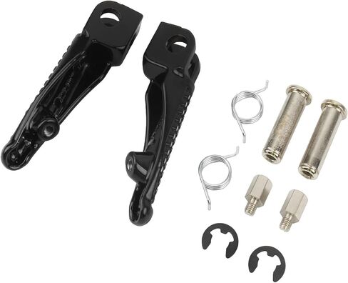 مساند قدم أمامية وخلفية للدراجة النارية أوتاد قدم لـ Kawasaki لـ NINJA 250 300 ZX-6R لـ ZX-9R ZX-10R ZX-12R Z650 Z750 Z800 Z900 لـ ER-6F لـ ER-6N V (فضي) in Saudi Arabia