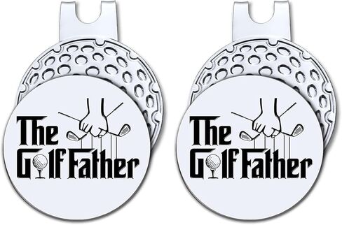 The Golf Father Golf Ball Marker with Magnetic Hat Clip, Funny Golf Accessories and Golf Gifts for Men Dad Grandpa, Birthday Christmas for Golf Fan Golfer Golf Lover(GM052) in Saudi Arabia