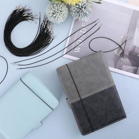 100 PCS Elastic Cord for Masks, 30cm/11.8 inch Barbed Elastic Cords with Metal Ends Soft Stretch Bands to Make Hats Black Barbed Cord Loop for Mask Making Party Hat DIY Menus Book Binding Badges Signs in Kuwait