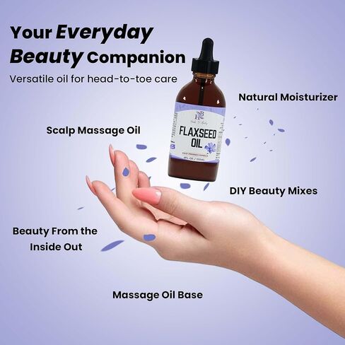 Herb To Body Flax Seed Whole | Linum Usitatissimum | Wildcrafted | 4oz in Kuwait