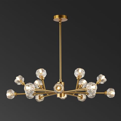 Safavieh Couture Collection Breyer Sputnik Gold Crystal Adjustable Chandelier in Saudi Arabia