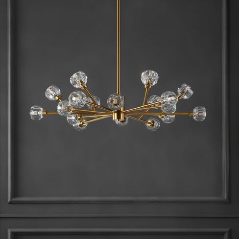 Safavieh Couture Collection Breyer Sputnik Gold Crystal Adjustable Chandelier in Saudi Arabia