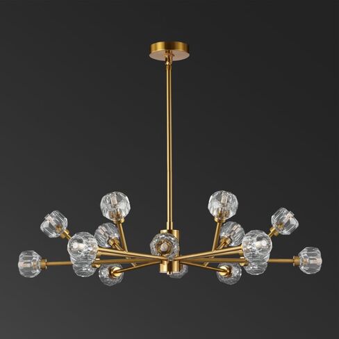 Safavieh Couture Collection Breyer Sputnik Gold Crystal Adjustable Chandelier in Saudi Arabia