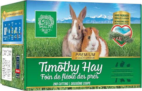 Small Pet Select 2nd Cutting Perfect Blend Timothy Hay Pet Food for Rabbits, Guinea Pigs, Chinchillas and Other Small Animals, Premium Natural Hay Grown in The US, 20 LB in Kuwait