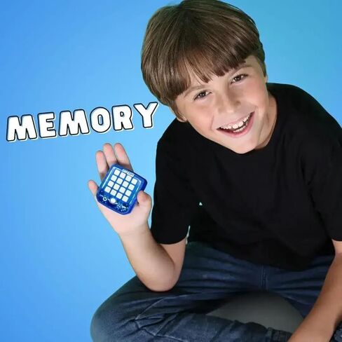 لعبة TapTap Smart Fidget - 5 ألعاب تفاعلية، مضيئة، هادئة، لعبة سفر للأعمار من 5 سنوات فما فوق، محمولة باليد، أداة Fidget، حشوة تخزين (أزرق ملتهب) in Kuwait